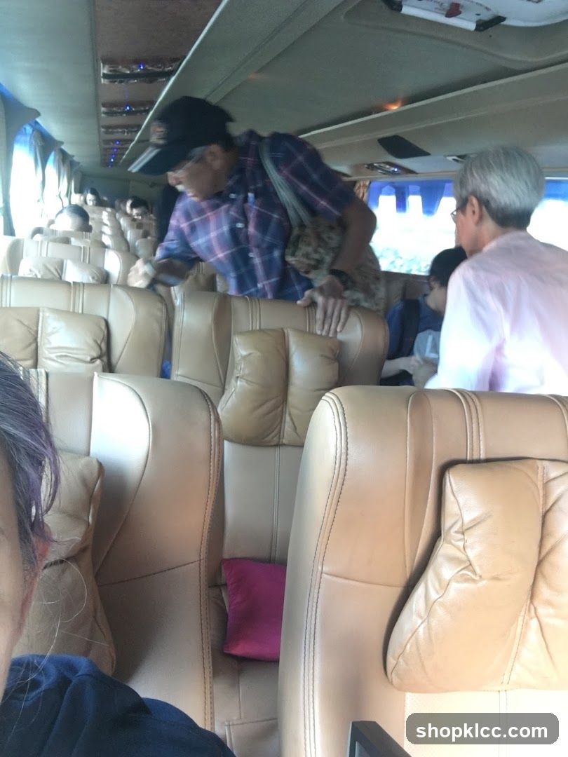 Bus Interior with Passengers