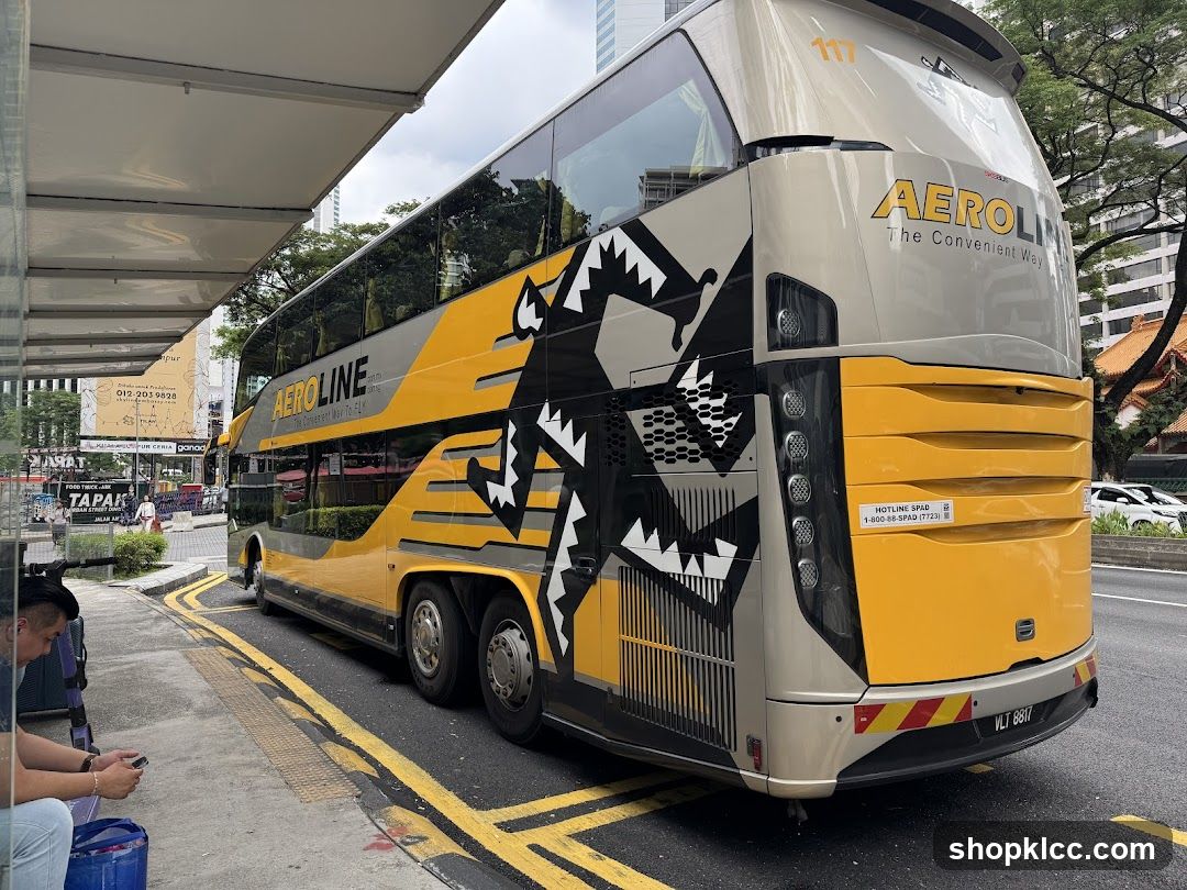 Aeroline Bus at Bus Stop