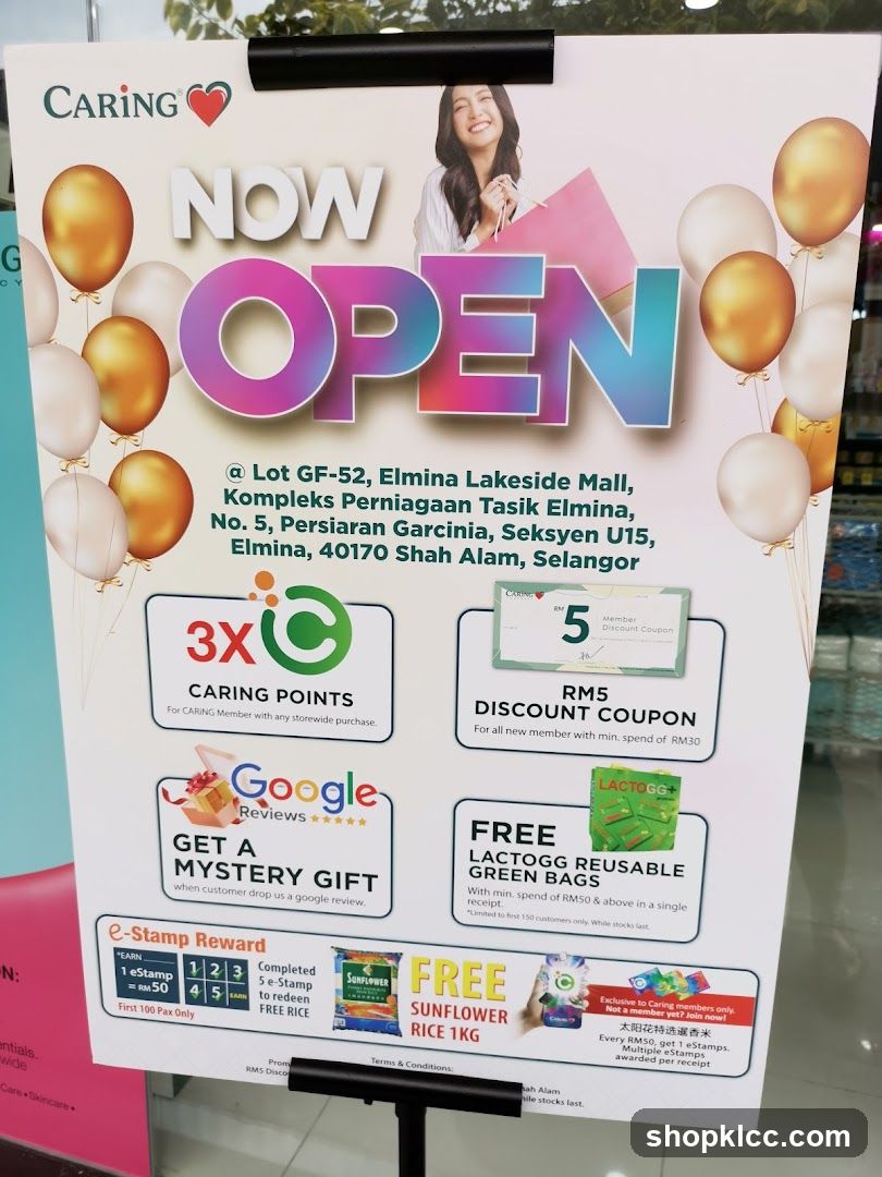 Caring Pharmacy Now Open Promotion