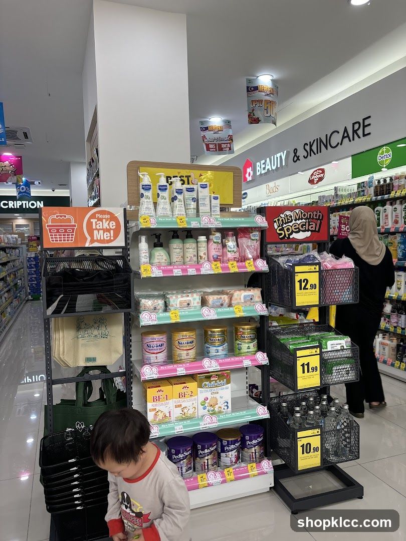 Baby and Skincare Products Display