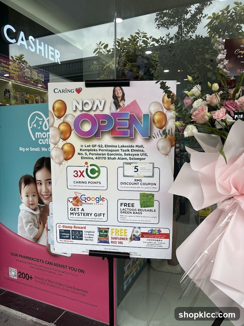 Caring Pharmacy Now Open Sign