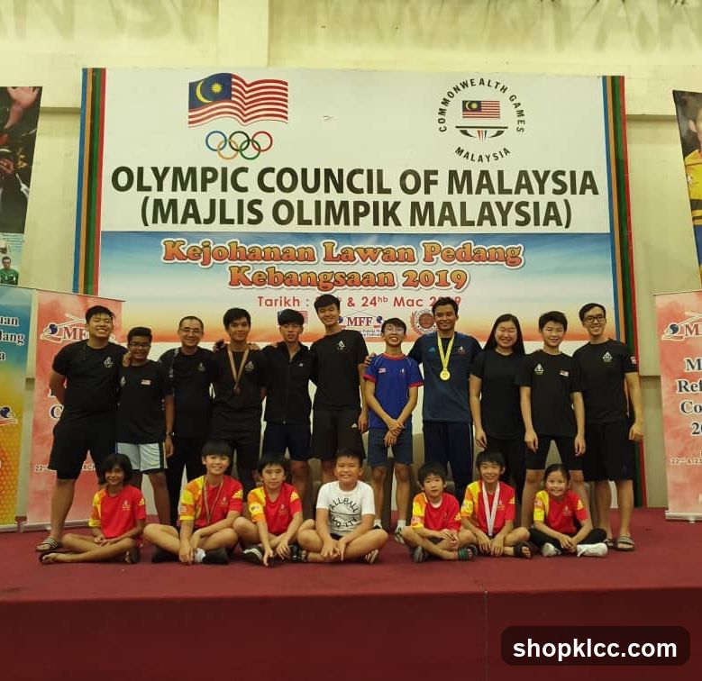 Group Photo at Malaysian Fencing Championship