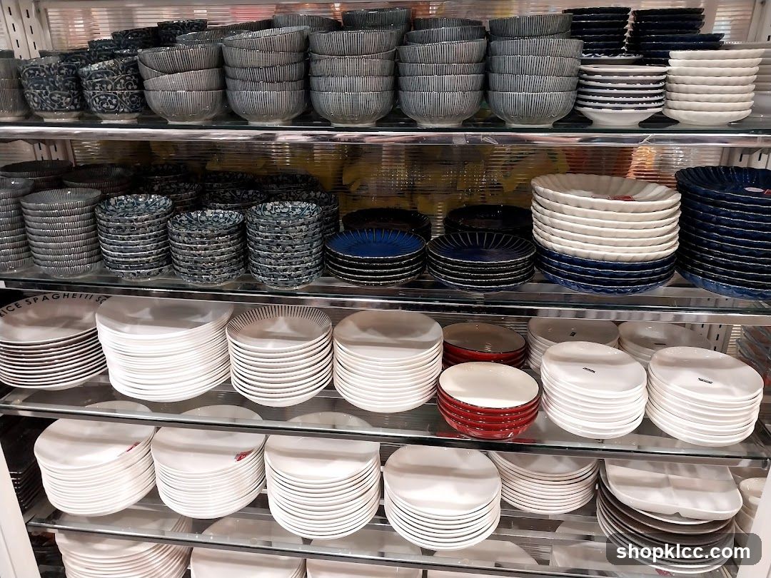 Shelves of Tableware