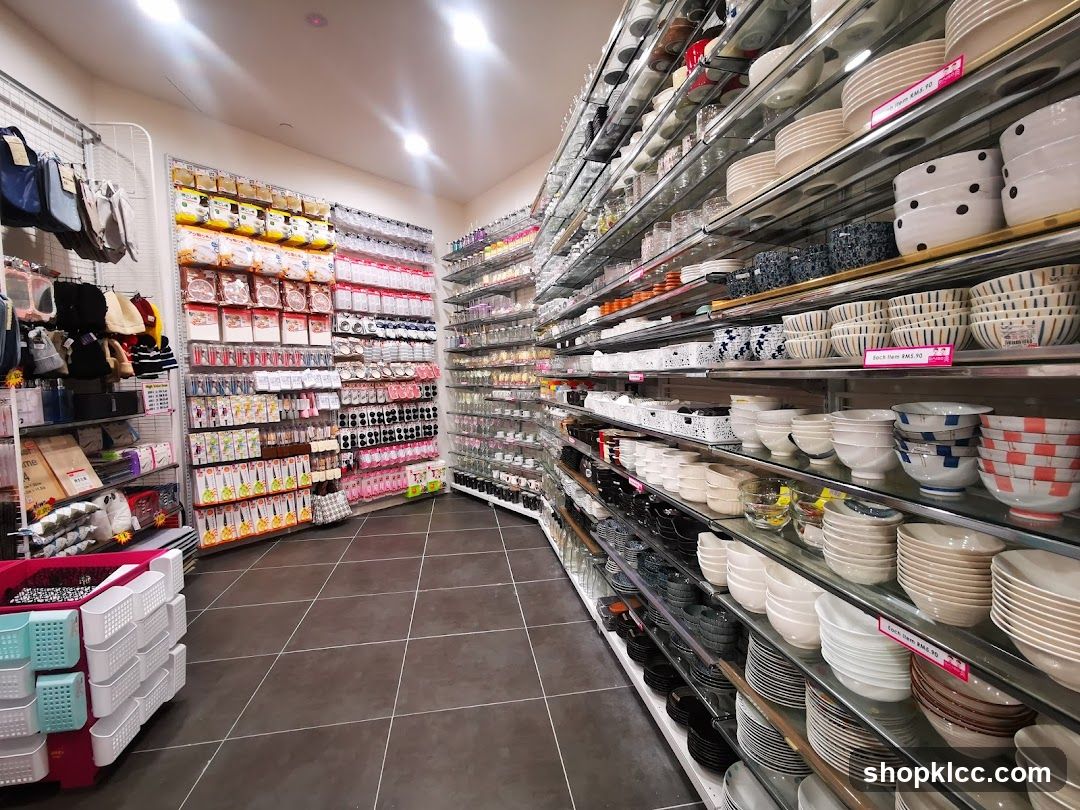Store Interior with Shelves of Housewares