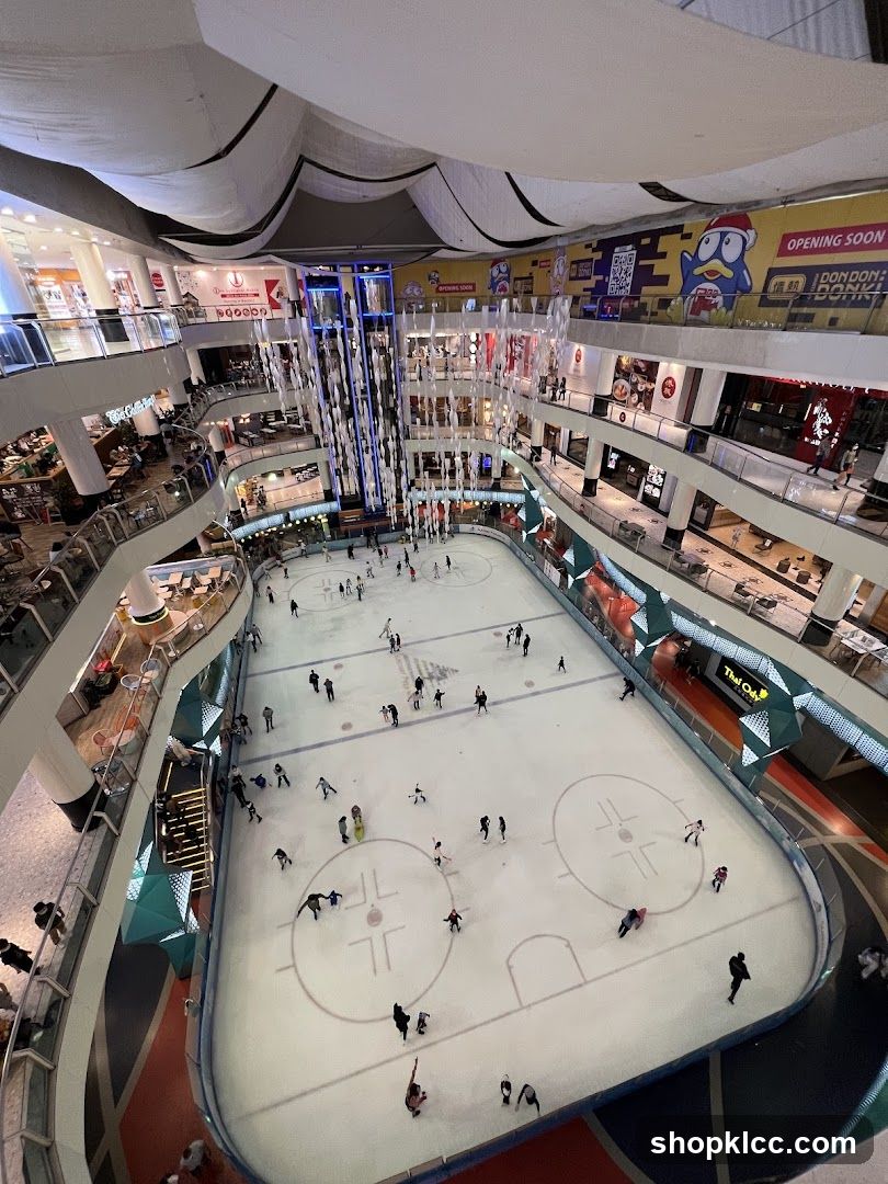 Indoor Ice Skating Rink in a Mall