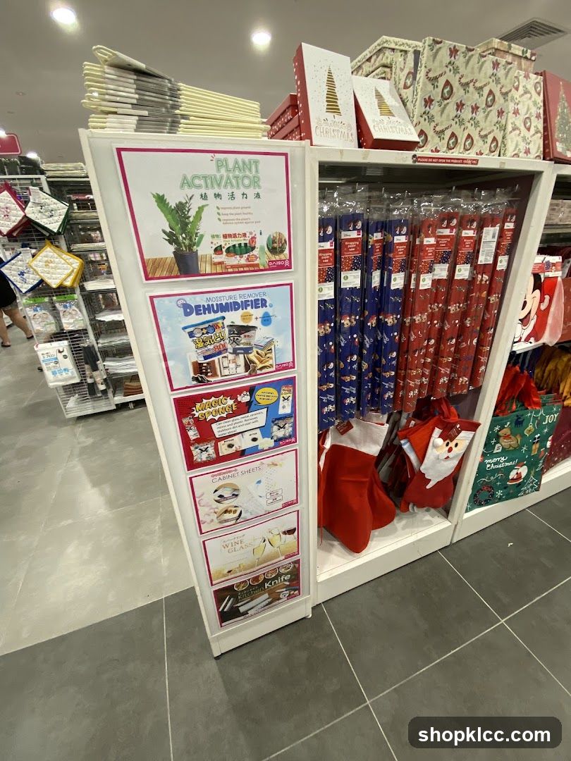 Promotional Display with Household Items