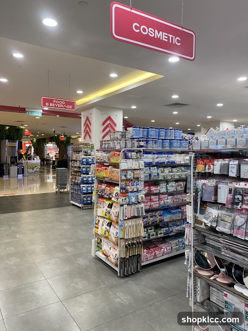 Cosmetic and Food & Beverage Aisles