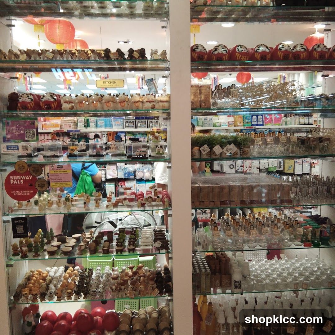 Store Display with Various Items