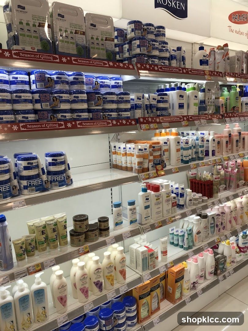 Skincare Products Display