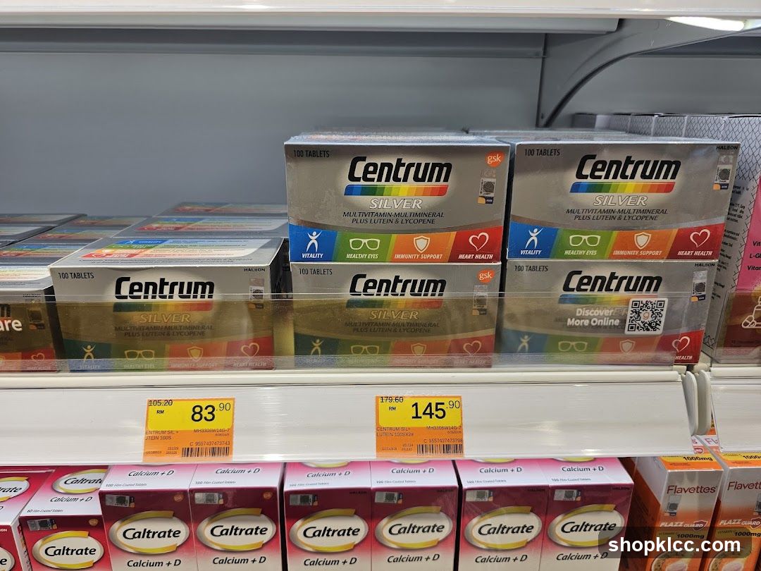 Centrum Silver Multivitamin Display