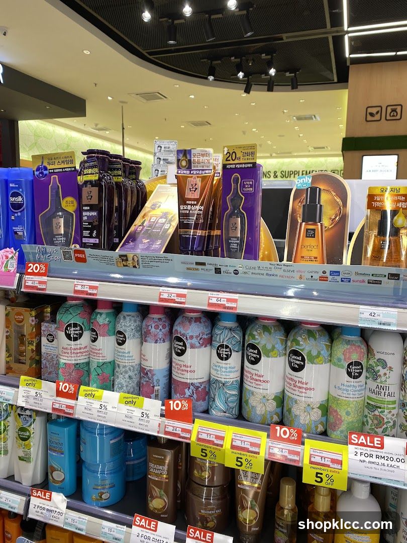Hair Care Products on Shelves