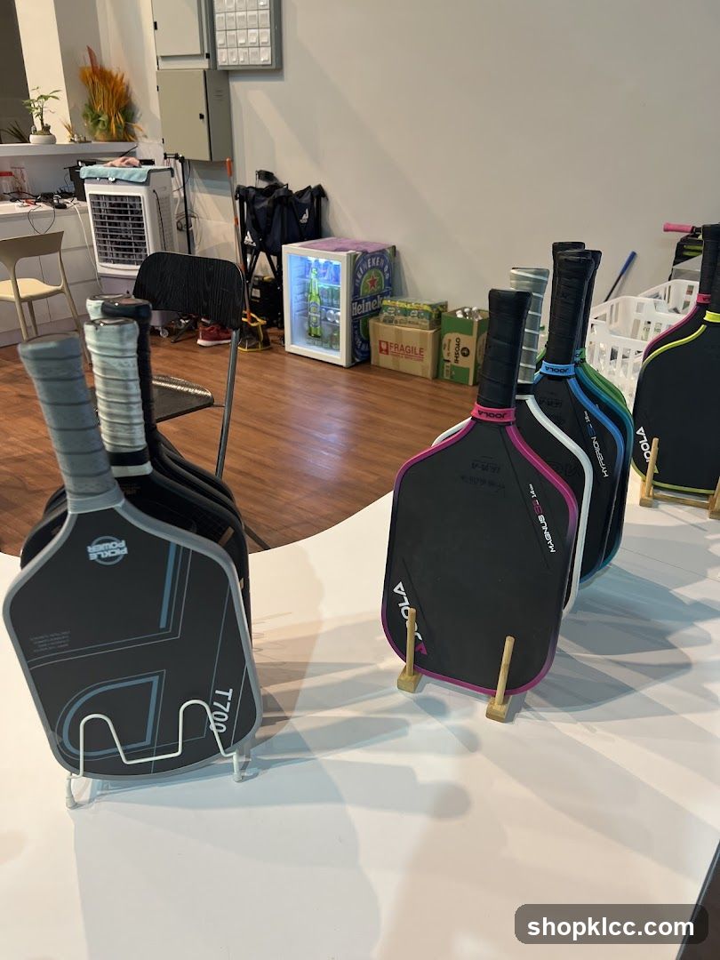 Pickleball Paddles Display