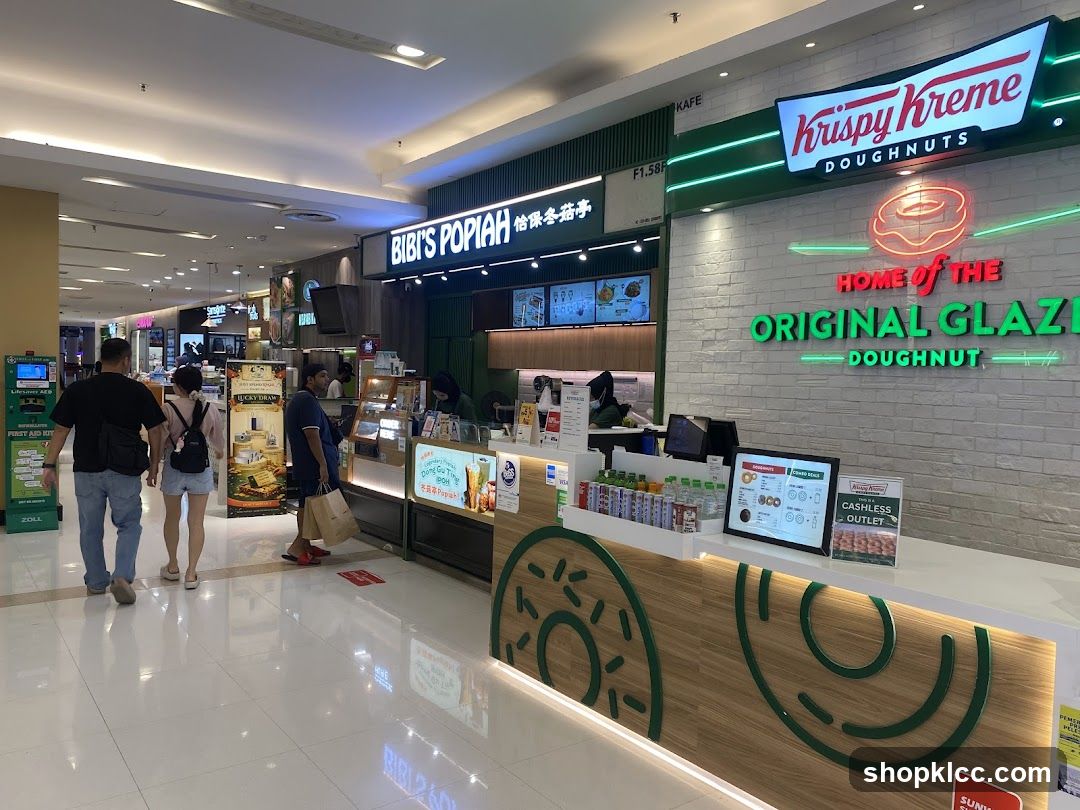 Krispy Kreme and Bibi's Popiah Storefront