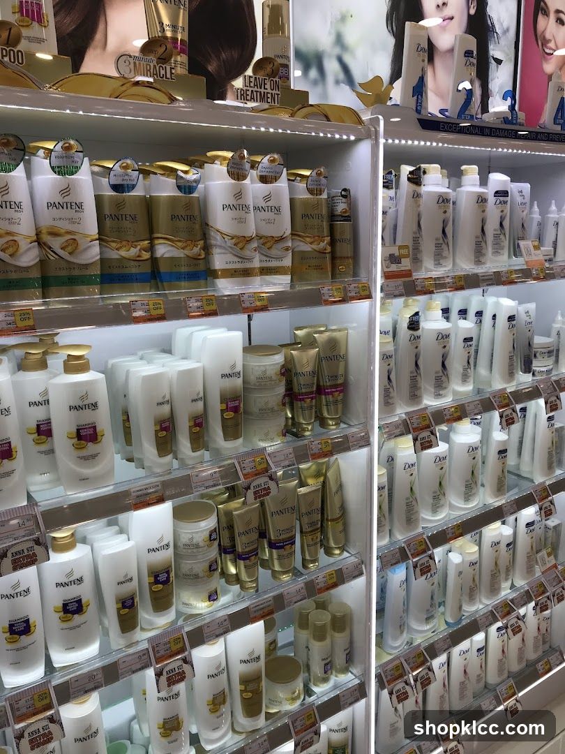 Hair Care Products Display