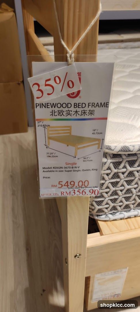 Pinewood Bed Frame