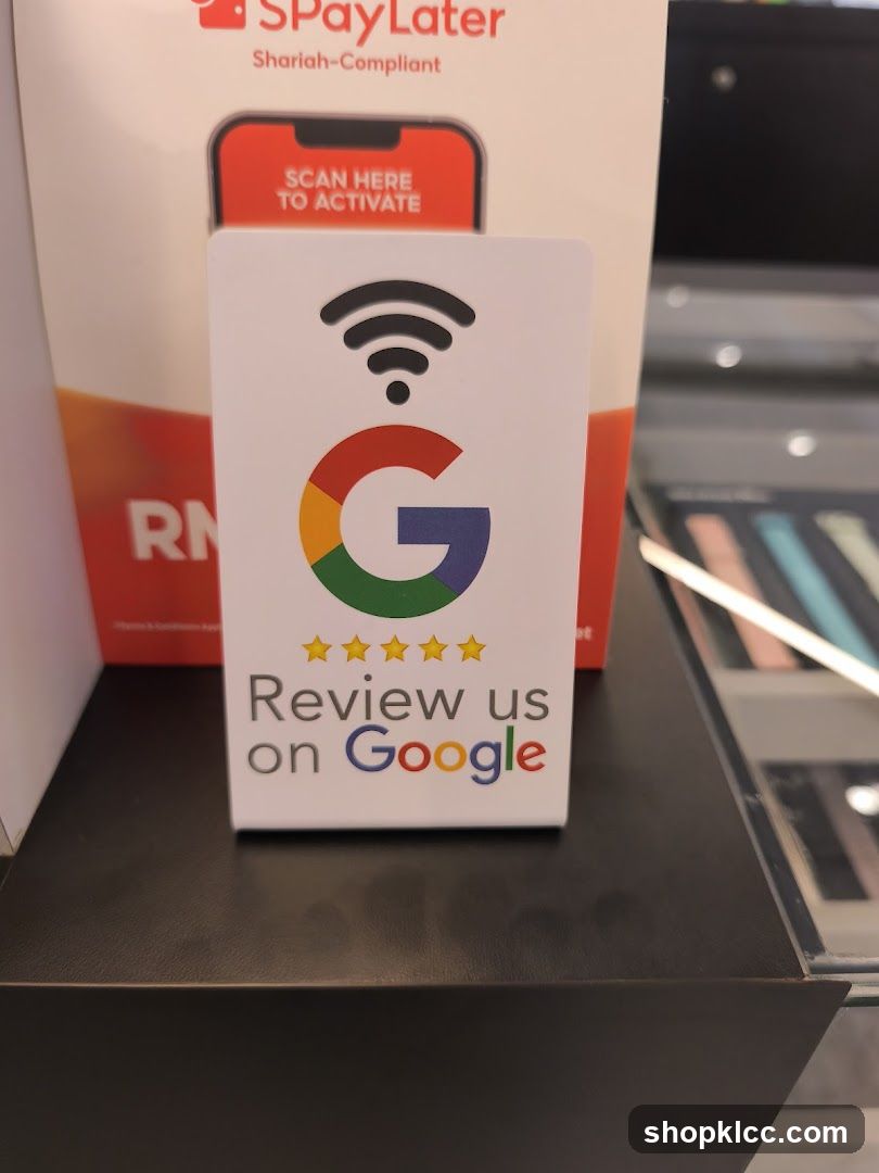 Google Review Stand