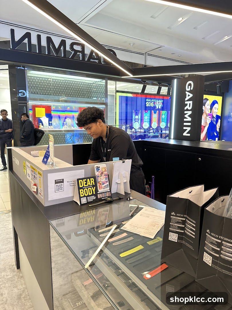 Garmin Store Counter