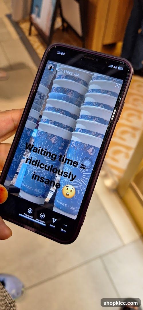 Instagram Story with Coffee Cups