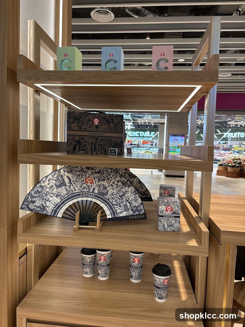 Display Shelf with Branded Items
