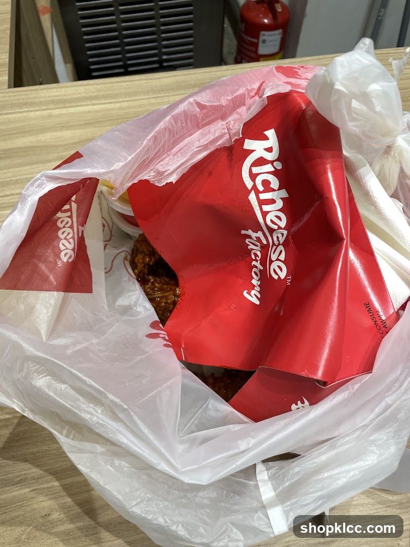 Takeout Bag with Richeese Factory Branding