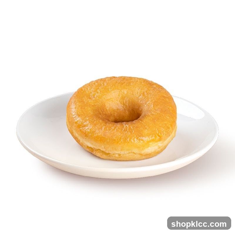 Glazed Donut on Plate