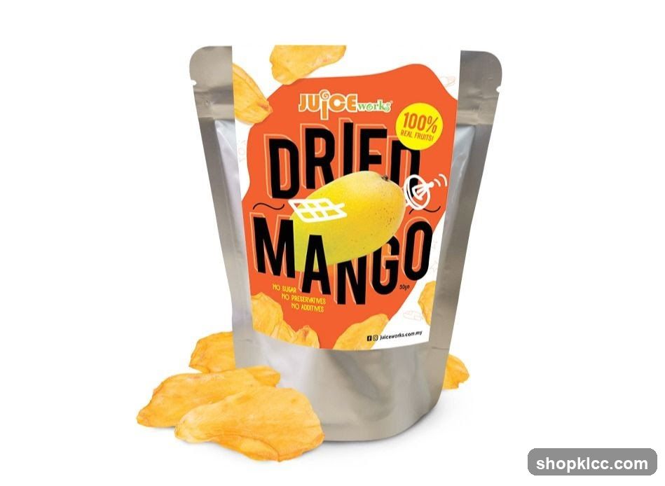Juice Works Dried Mango Packaging