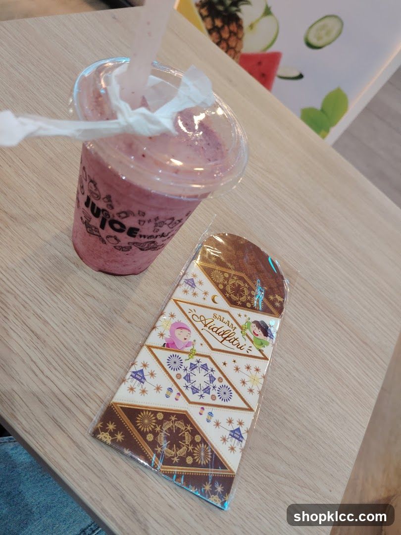 Juice and Eid greeting card