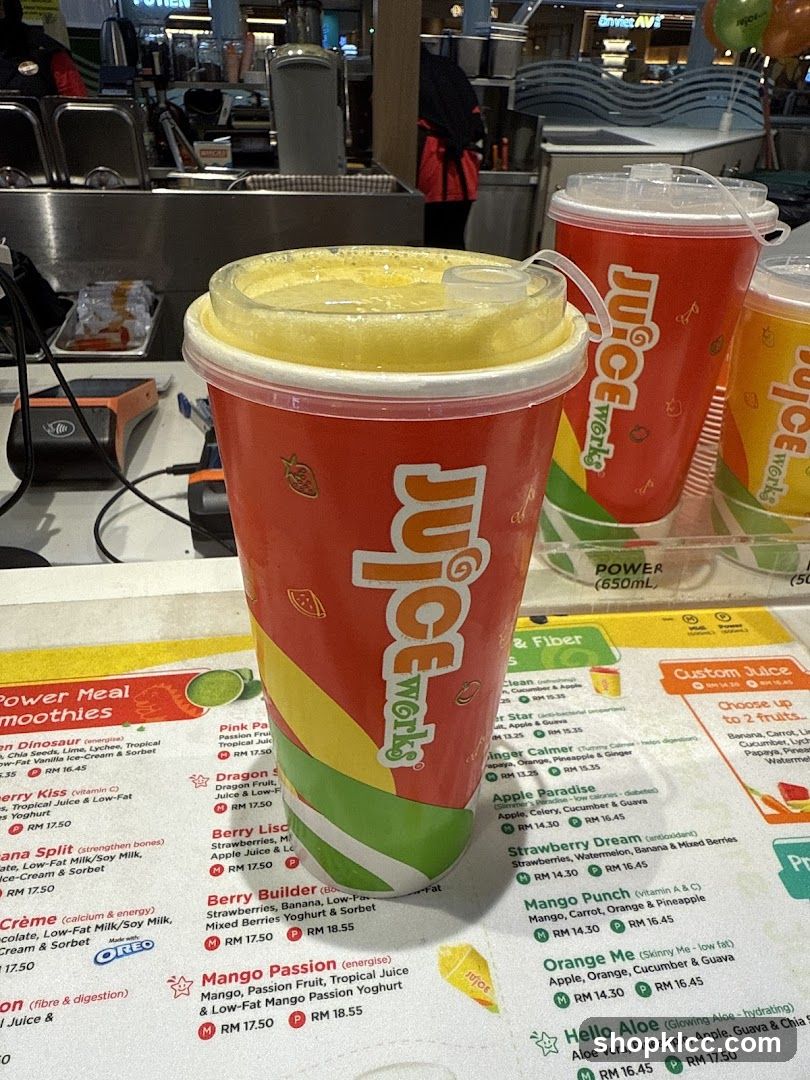 Juice Works Menu
