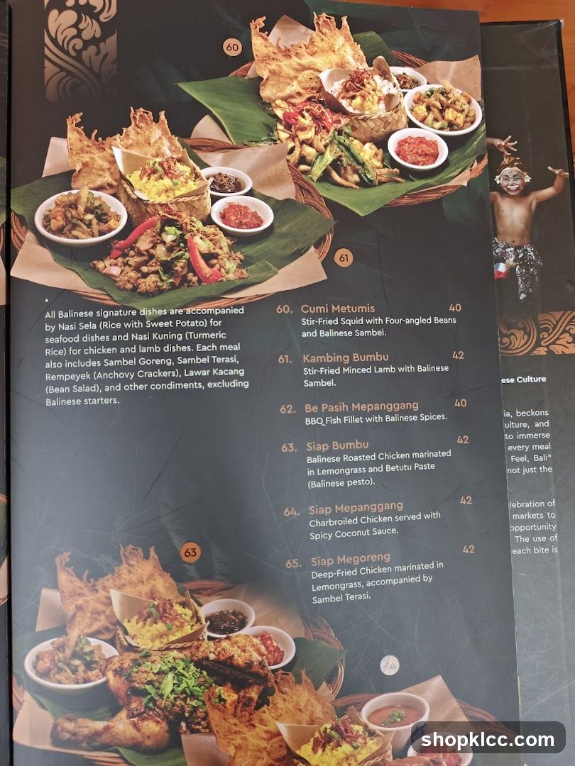 Balinese Signature Dishes