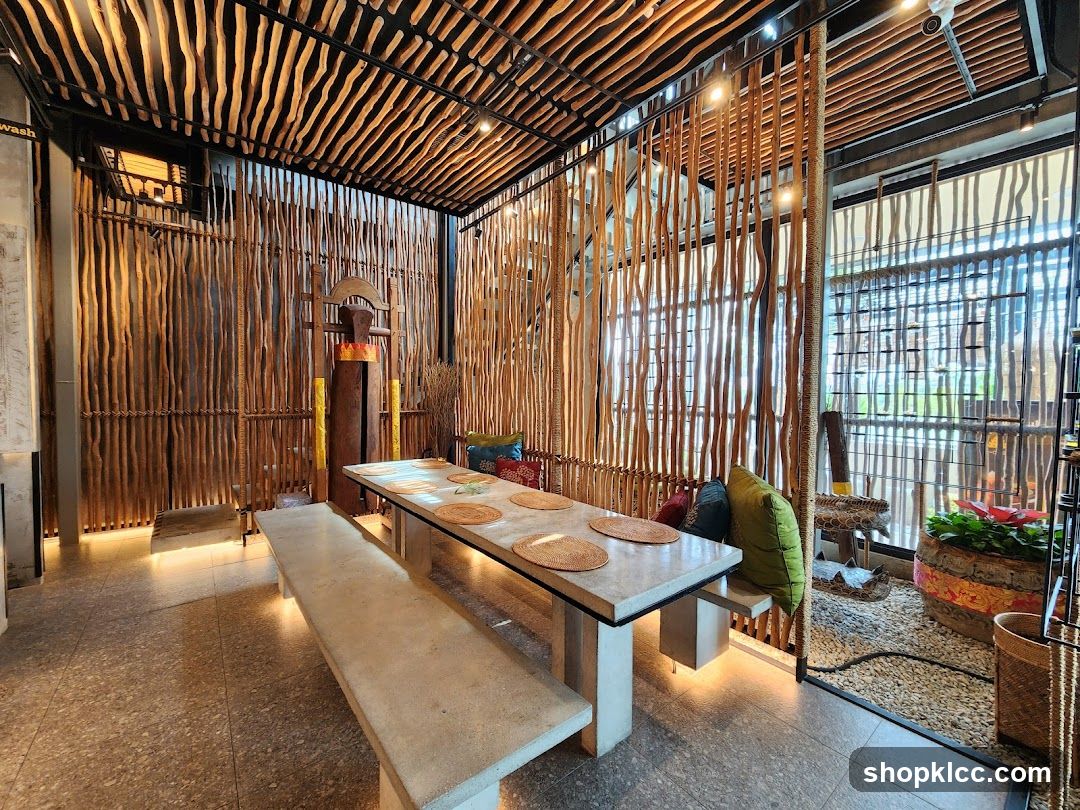 Restaurant Interior with Natural Decor