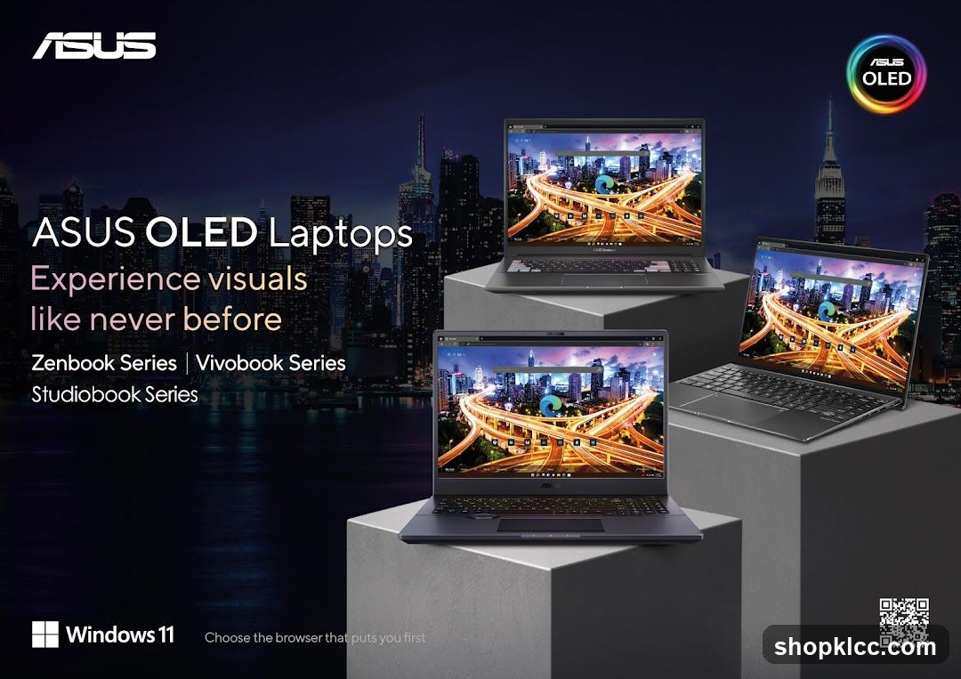 ASUS OLED Laptops Advertisement