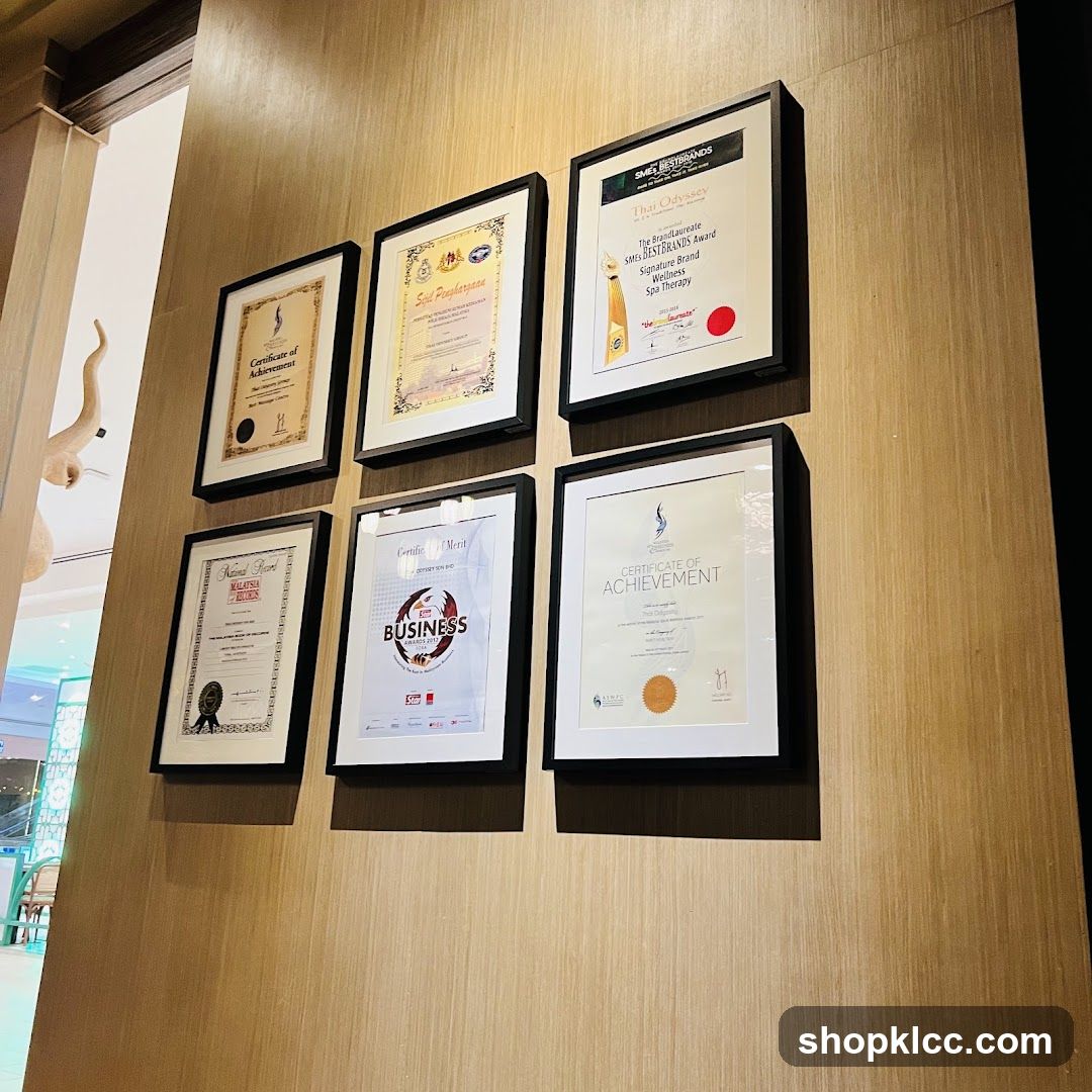 Certificates of Achievement and Awards
