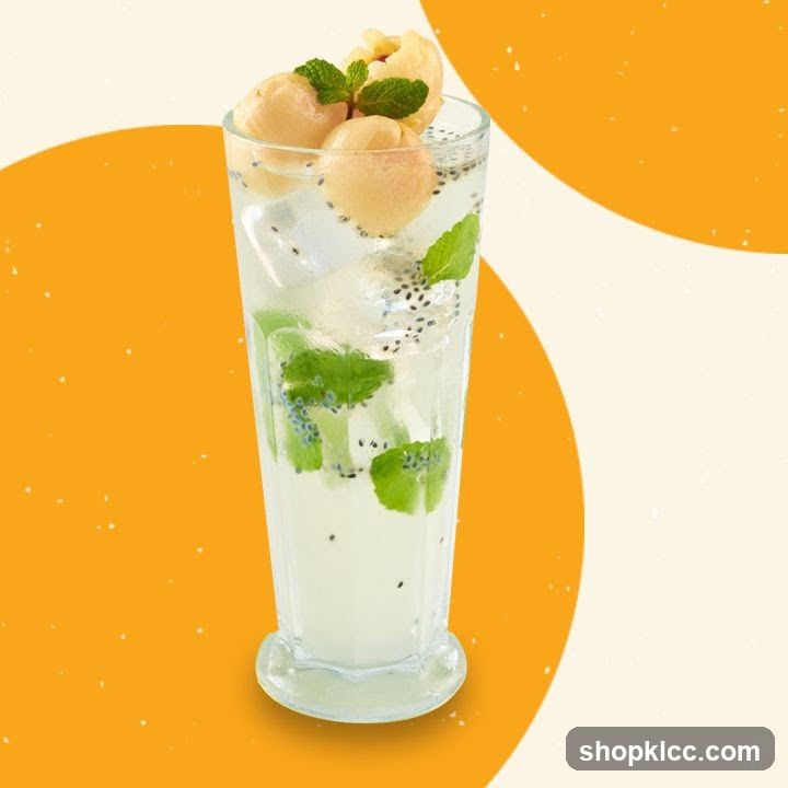 Lychee and Mint Drink