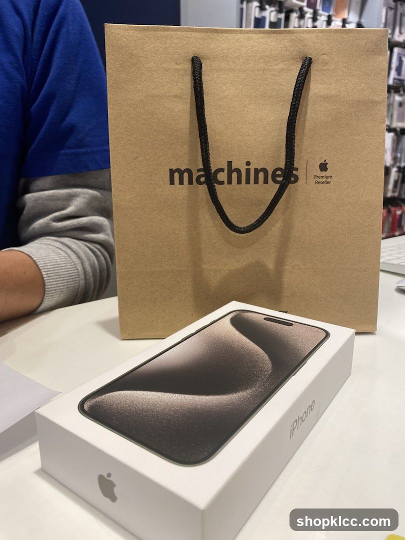 iPhone Box and Shopping Bag