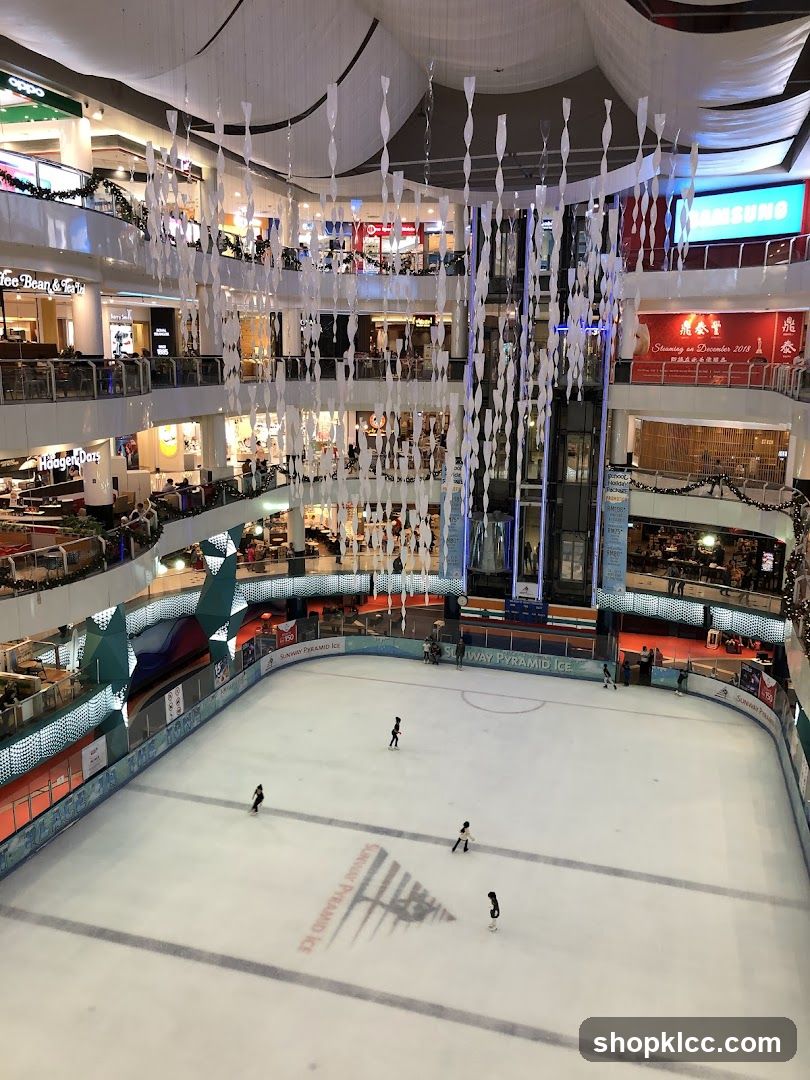 Indoor Ice Skating Rink in a Mall