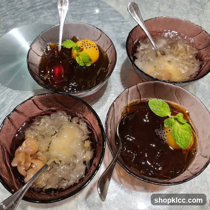 Four Bowls of Dessert