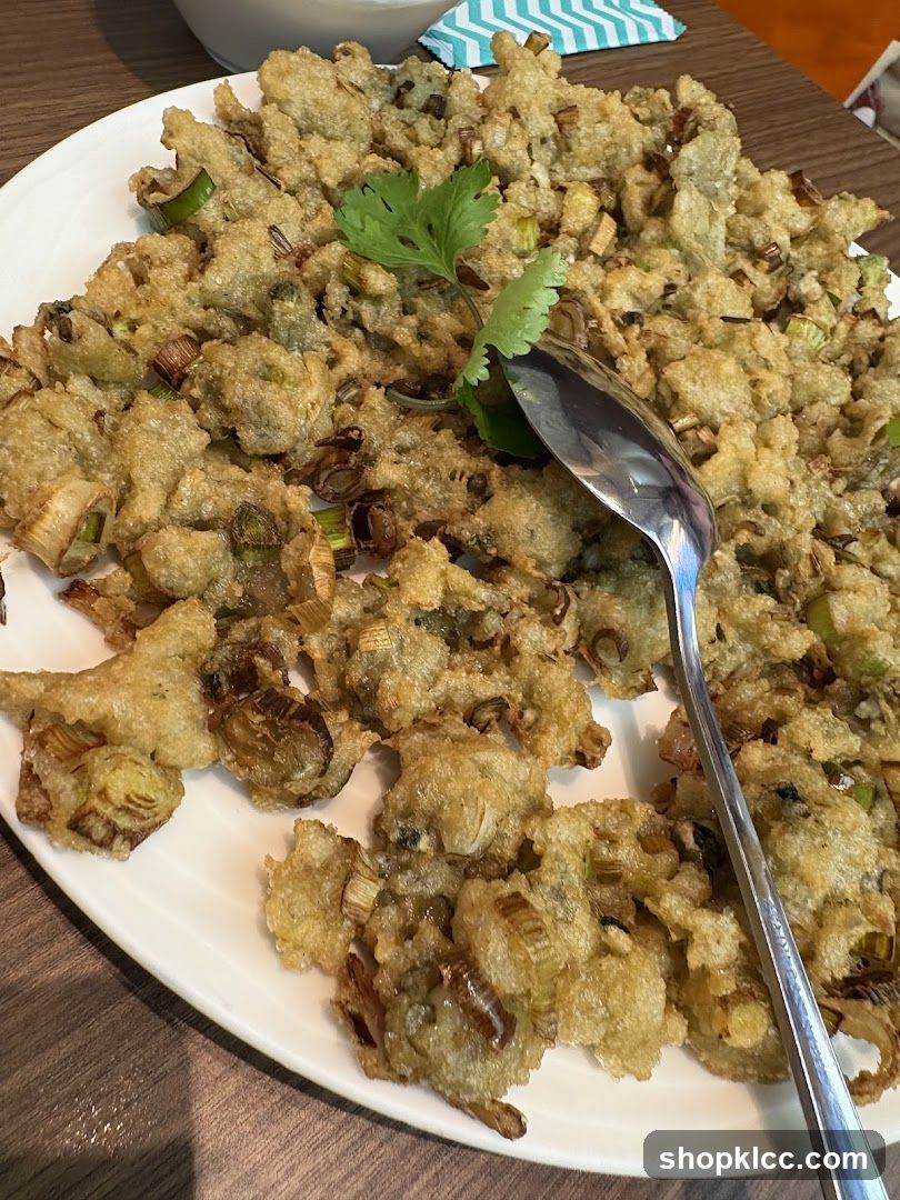 Fried Oysters with Scallions