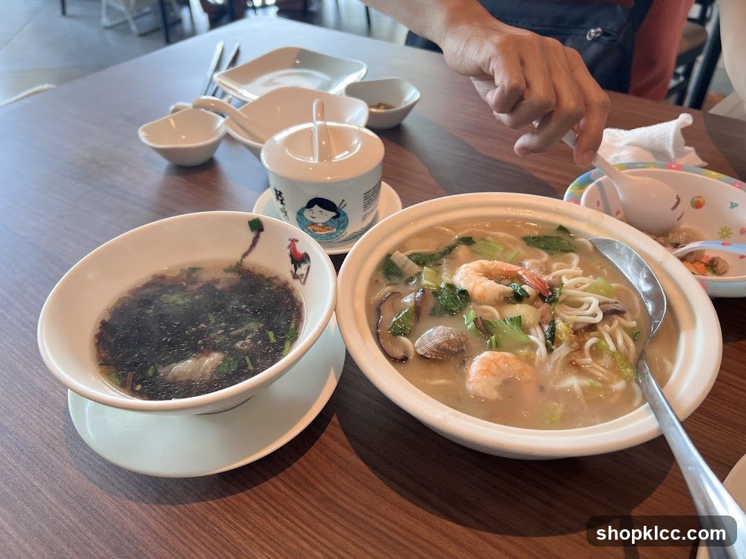Noodle Soup and Appetizer