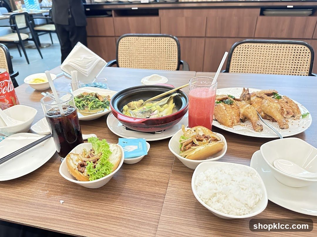 Table with Food and Drinks