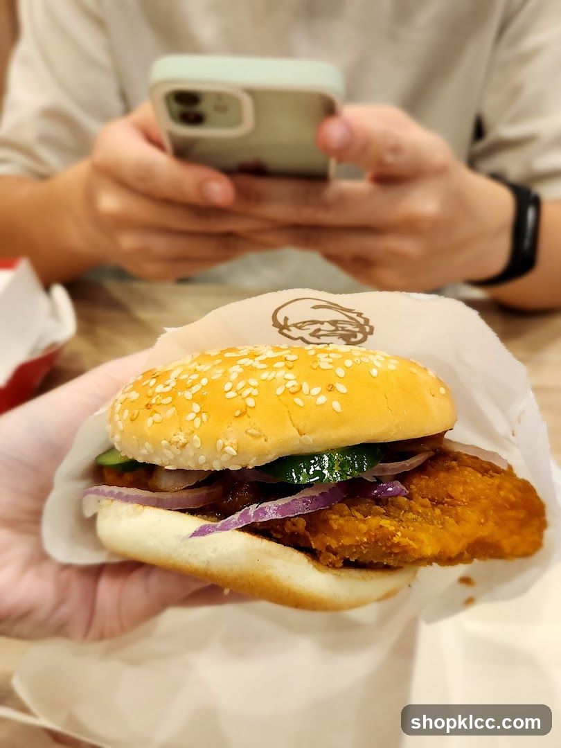 Burger with Sesame Seed Bun