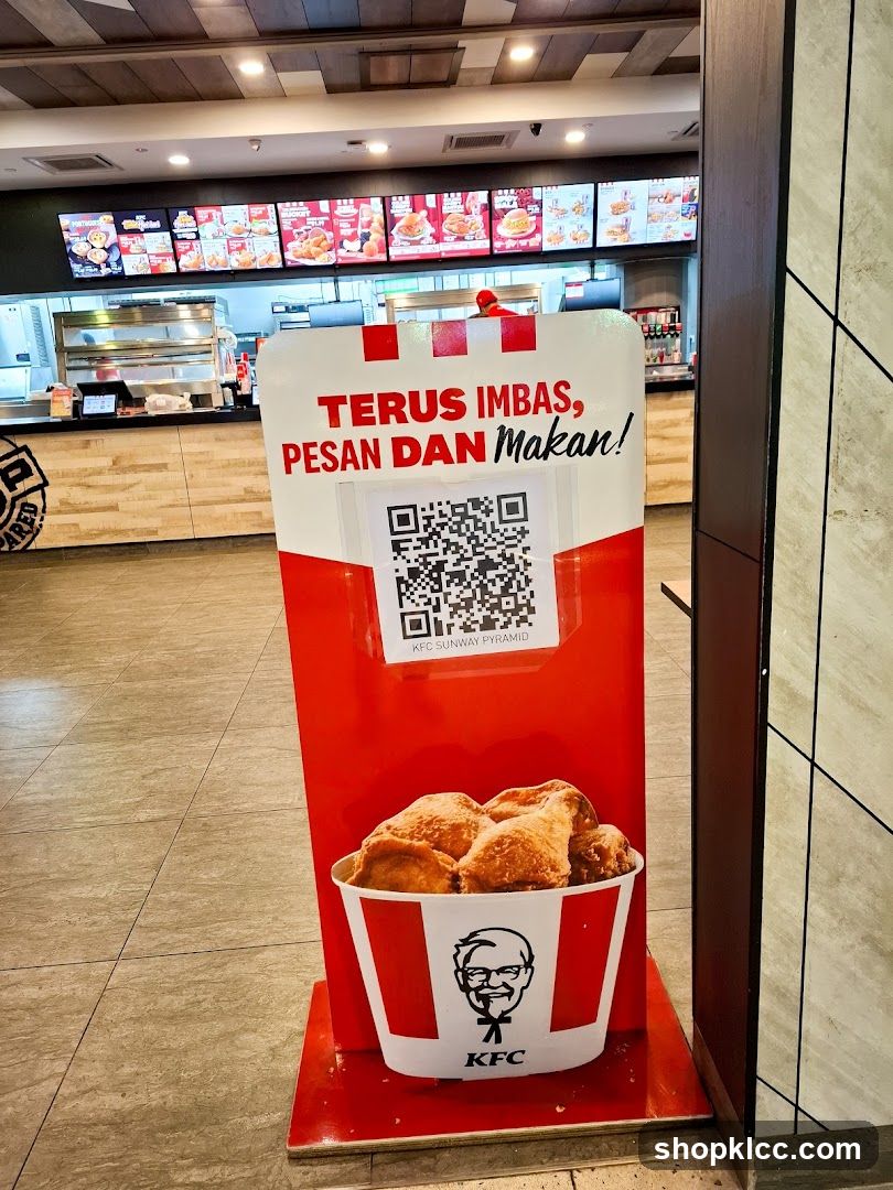 KFC promotional stand