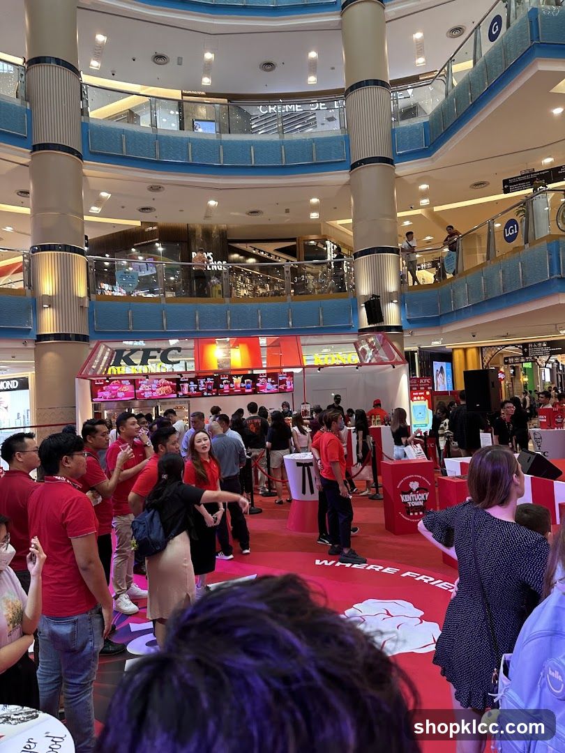 KFC promotional event in a mall
