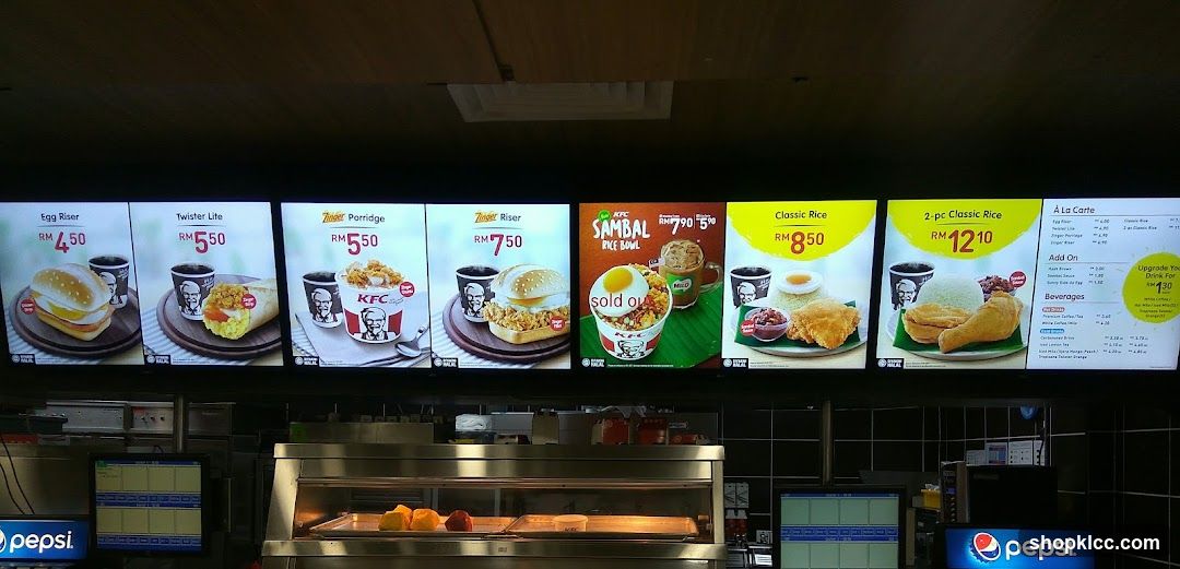 KFC Menu