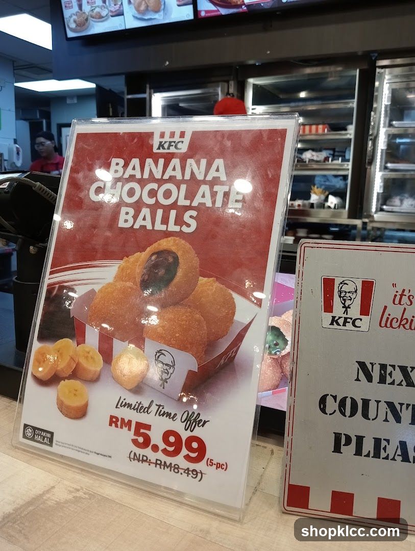KFC Banana Chocolate Balls Promotion