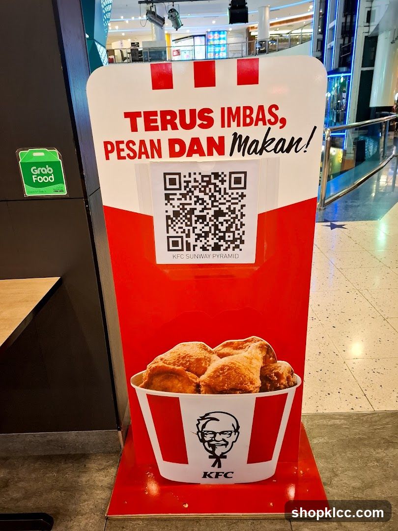 KFC QR Code Standee