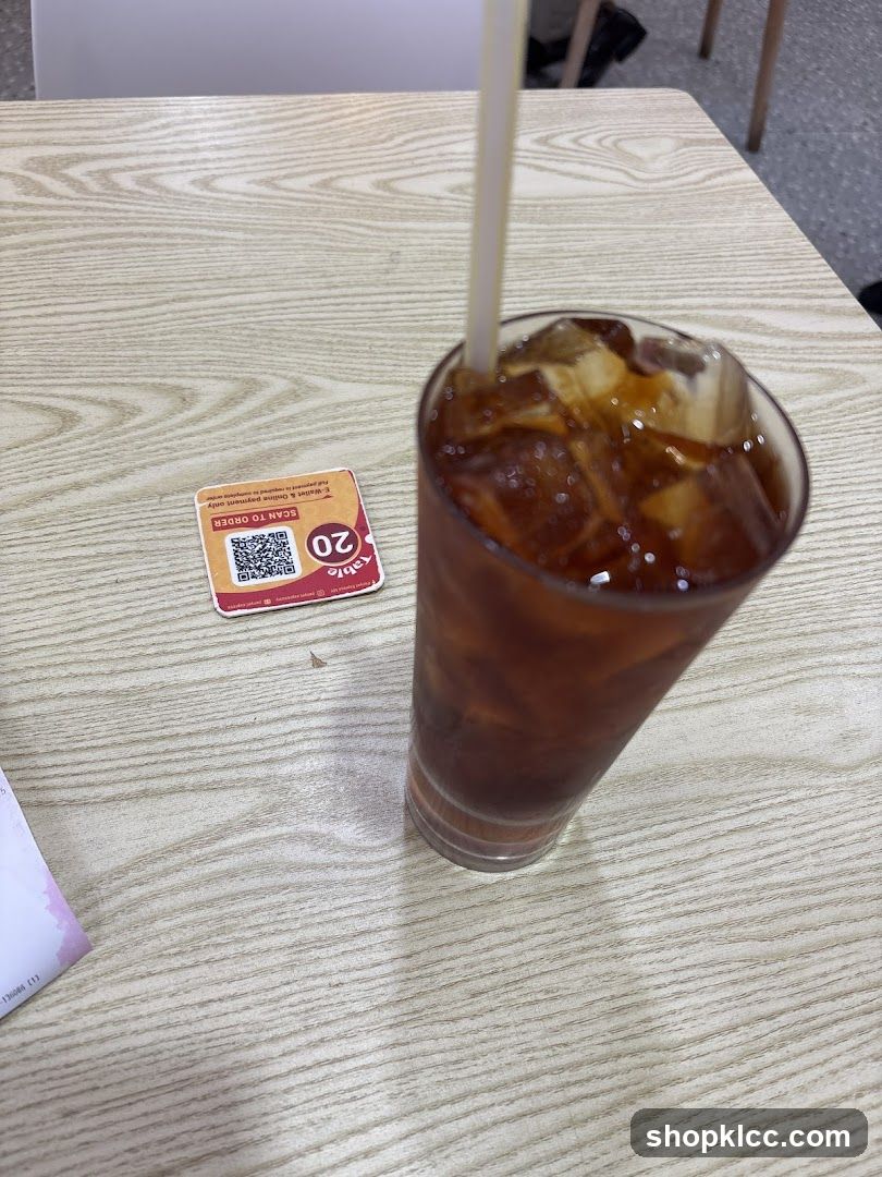 Iced Tea and QR Code