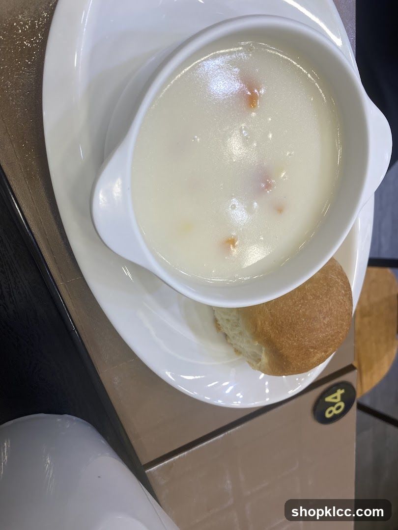 Soup and Bread Roll