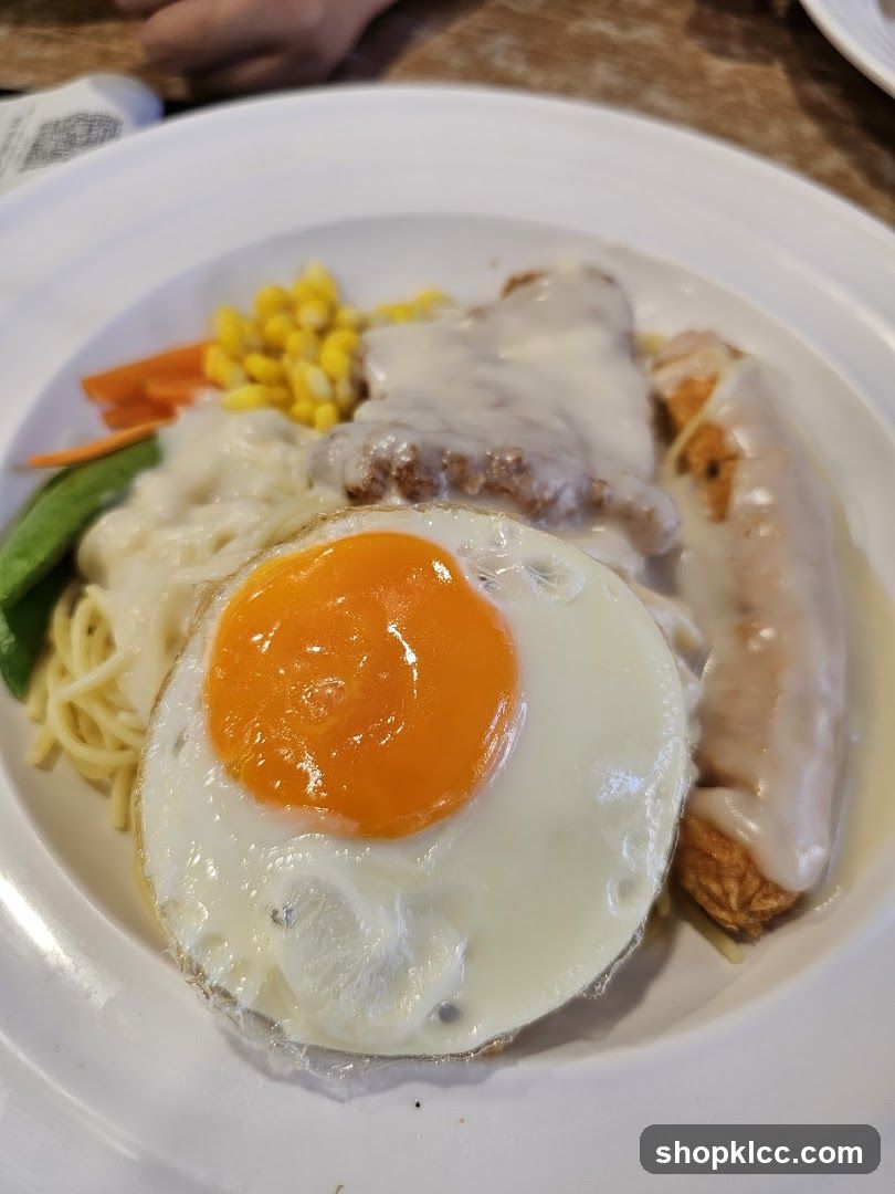 Fried Egg and Sausage Platter
