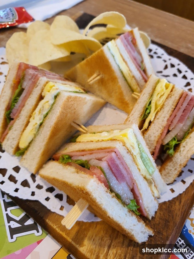 Club Sandwiches with Chips