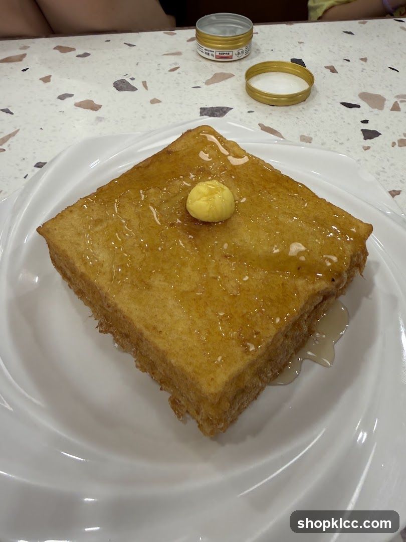 French Toast with Butter and Syrup